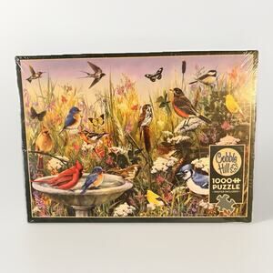 Cobble Hill Backyard Birds 1000 Piece Puzzle Sealed